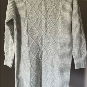 LOFT Gray Cable Knit Women's Sweater